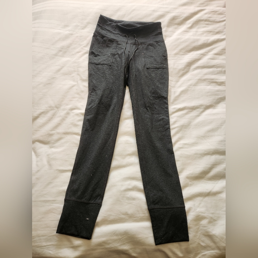 Dark Green Old Navy Athletic High-Waisted Leggings